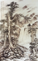 獨釣山空(90*62cm)