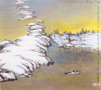 寒江村霽(71*80cm)
