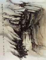 春巖瀑泉(60*40cm)